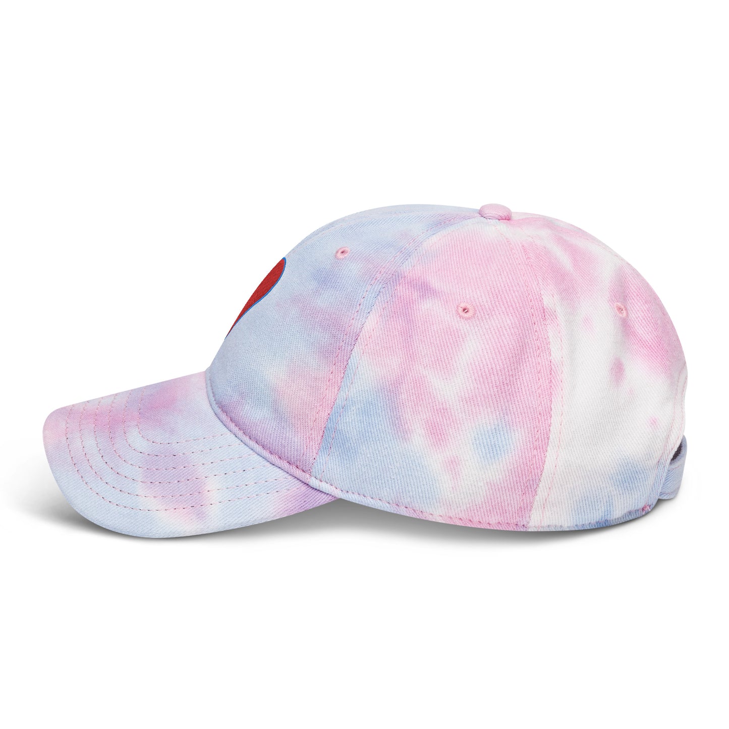 Heart Graphic Tie Dye Cap