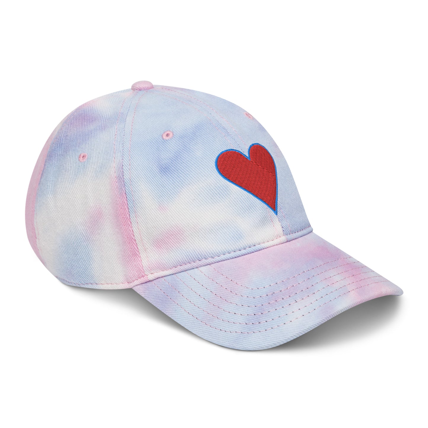 Heart Graphic Tie Dye Cap