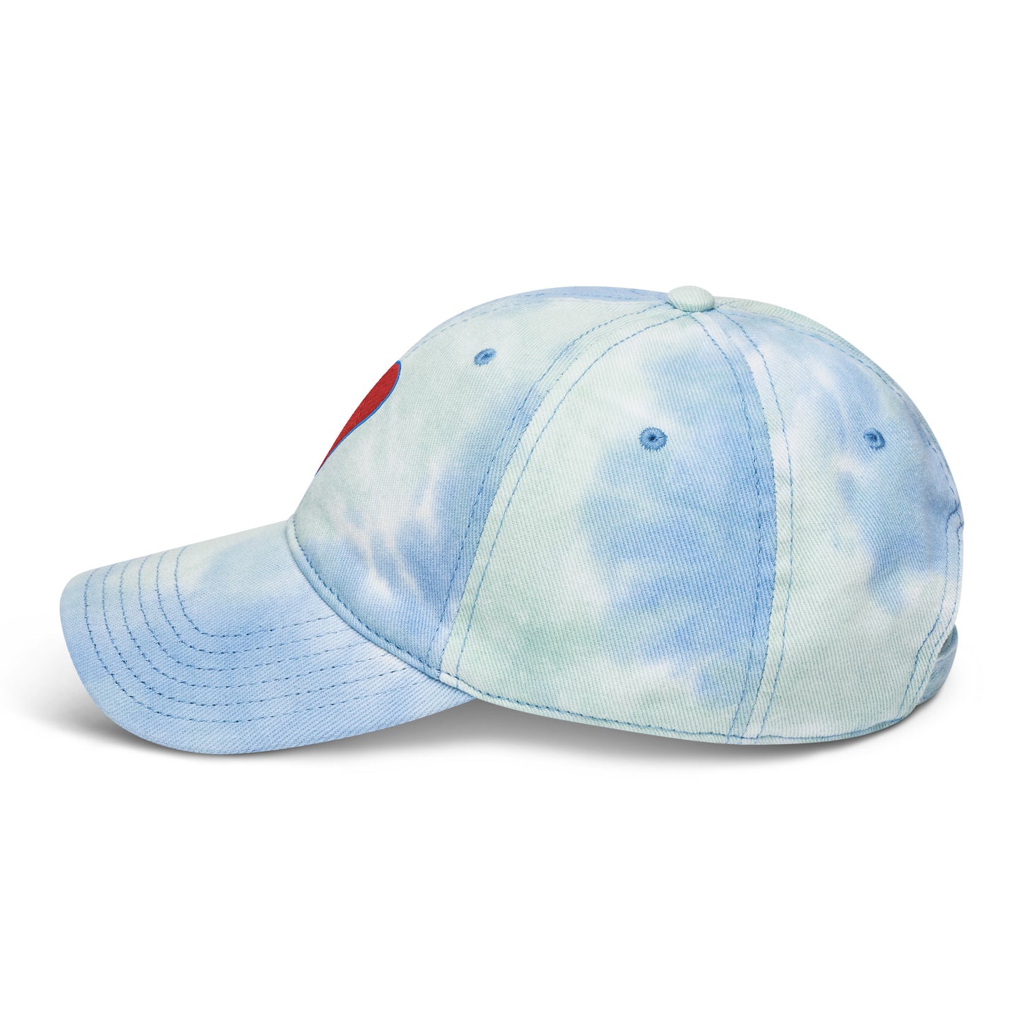 Heart Graphic Tie Dye Cap