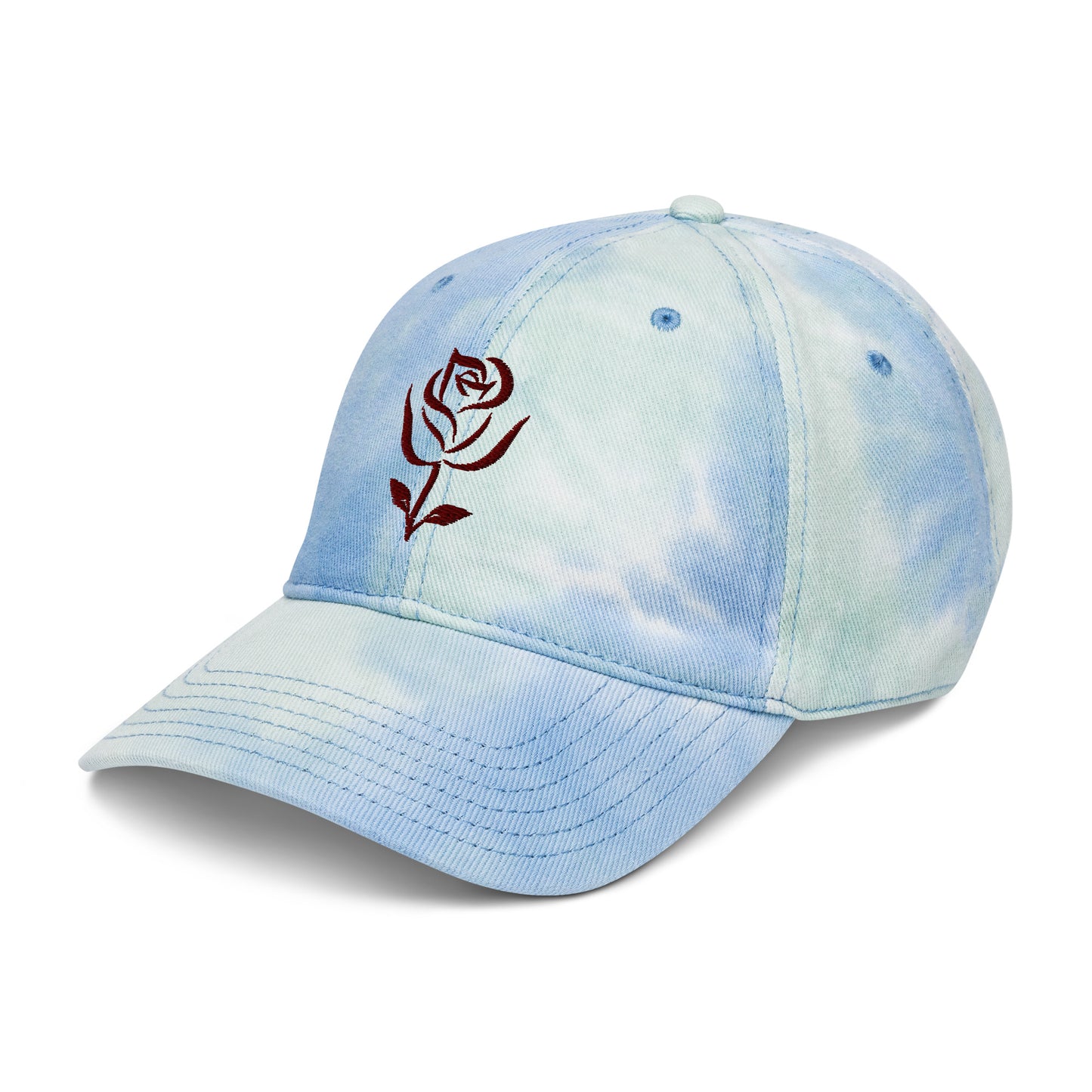 Rose Graphic Tie Dye Cap